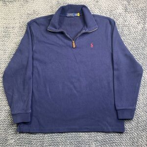 Polo Ralph Lauren Pullover Mens XL Quarter Zip Sweater Pony Logo Preppy Adult